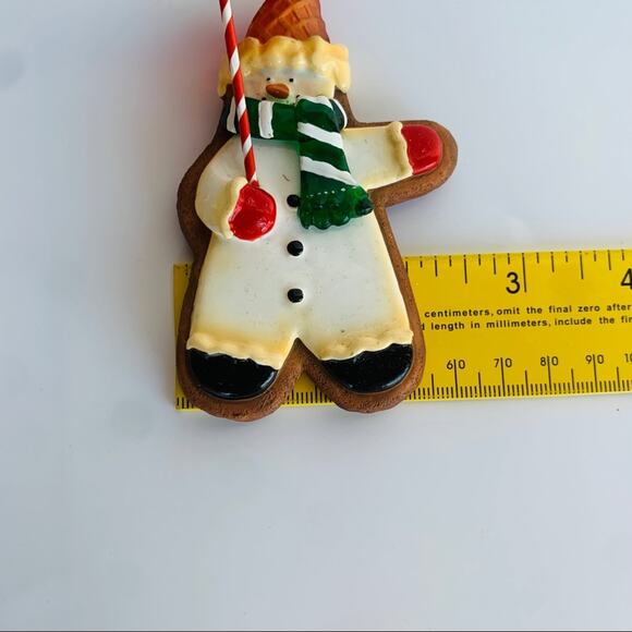 Vintage Snowman Cookie Christmas Tree Ornament - Picture 4 of 5
